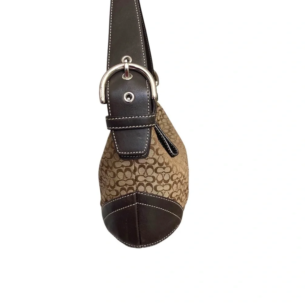 Coach vintage y2k 6351 brown signature mini soho hobo bag